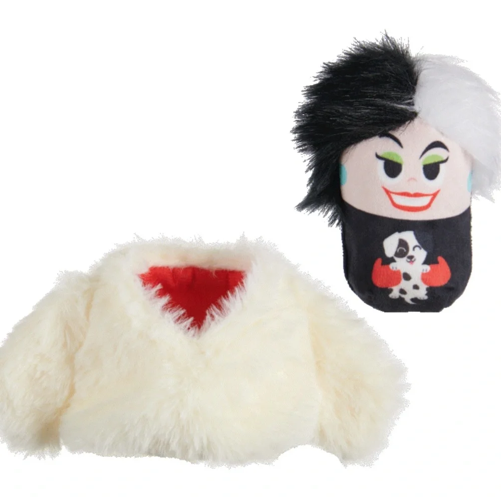 BarkBox Cruella Plush Dog Toy Squeakers New Size XS-S Disney Villains New